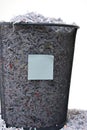 Isolated Shredded Paper