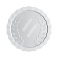 Isolated silver coin Royalty Free Stock Photo
