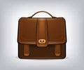 Isolated single briefcase Royalty Free Stock Photo