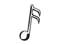 Sixteenth musical note icon