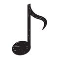 Sketch of a musical note Royalty Free Stock Photo