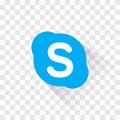 Isolated Skype logo. Vector illustration. Skype icon.