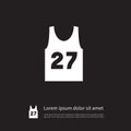 Isolated Sleeveless Tank Icon. Singlet Vector Element Can Be Used For Singlet, Sleeveless, Shirt Design Concept. Royalty Free Stock Photo