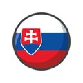 Isolated slovakia flag icon block design