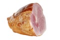 Isolated smoked ham Royalty Free Stock Photo