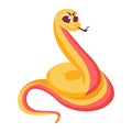 Isolated snake baby vector illustration