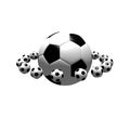 Isolated soccer balls