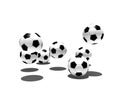 Isolated soccer balls