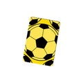 Isolated soccer yellow card