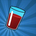Isolated soda drink. Pop art style Royalty Free Stock Photo