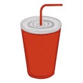 Isolated soda icon Bevereage Fast food Vector