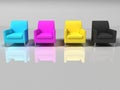 Isolated sofa Royalty Free Stock Photo