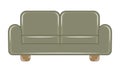 Isolated sofa realistic icon