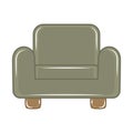 Isolated sofa realistic icon