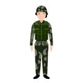 Isolated soldier avatar