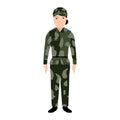 Isolated soldier avatar