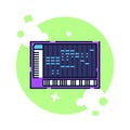 Isolated soundboard icon