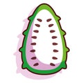 Isolated soursop fruit