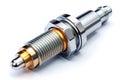 Isolated Spark Plug with Clipping Path Detailed Closeup of Automotive Engine Component for Design Engineering and Royalty Free Stock Photo
