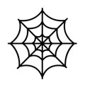 Isolated spider web icon