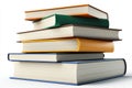 An isolated stack of books with a transparent background, rendered in 3D Royalty Free Stock Photo