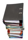 Isolated stack of folders