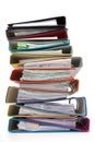 Isolated stack of folders