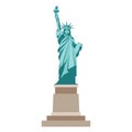 Isolated statue of liberty on white background Royalty Free Stock Photo