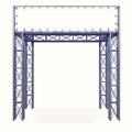 Isolated steel construction framework with white board