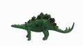 Isolated Stegosaurus Toy in White Background Royalty Free Stock Photo