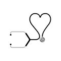 Isolated stethoscope icon