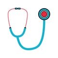 Isolated stethoscope medical icon Vector