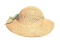 Isolated straw hat