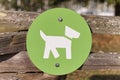 Isolated Street Sign `Dogs off leash area`