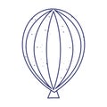 Isolated striped balloon vector design