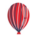 Isolated striped balloon vector design