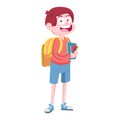 Isolated student boy icon Back to school Vector