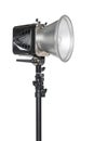 Isolated Studio Photography Flash on a Lightstand Royalty Free Stock Photo