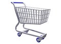 Isolated Stylized shopping cart