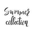 Isolated summer lettering. Vector illustration with handwitten quote. Elements for your design Royalty Free Stock Photo