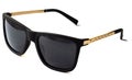 Isolated sunglasses black and gold