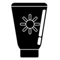 Isolated sunscreen icon