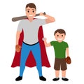 Superdad cartoon character