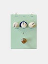 Isolated Surf green distortion stomp box effect. Royalty Free Stock Photo