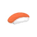 Isolated sushi roll.