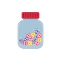 Isolated sweet candies jar vector design Royalty Free Stock Photo