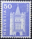 Isolated Switzerland Stamp