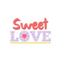 Isolated swwet love icon