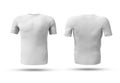 Isolated t-shirt with shadow Mockup. Template of jersey on white background