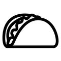Isolated taco icon